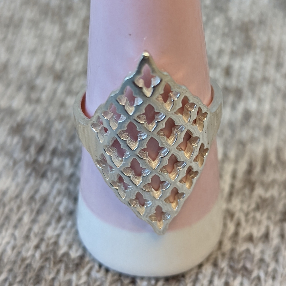 Sterling silver ring.